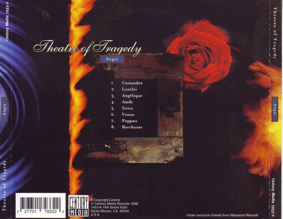 THEATRE OF TRAGEDY - Aegis (CD) 7933-2 NM-