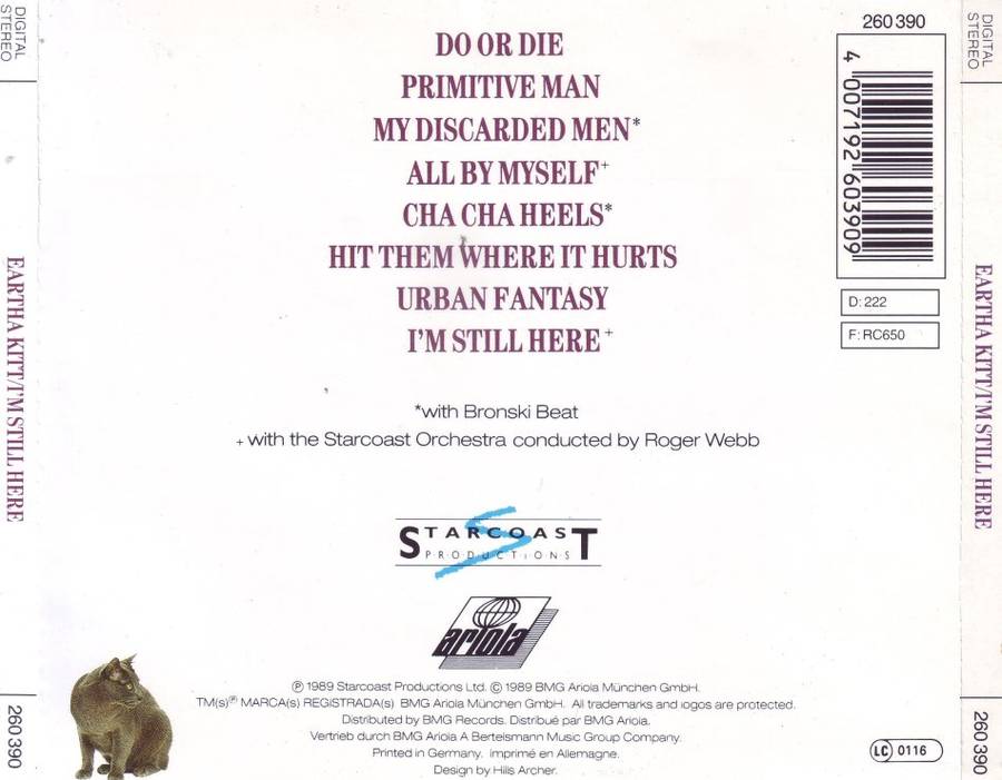 EARTHA KITT - I`m still here (CD) 260 390 EX