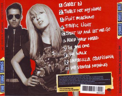 THE TING TINGS - We started nothing (CD) 88697313342 EX