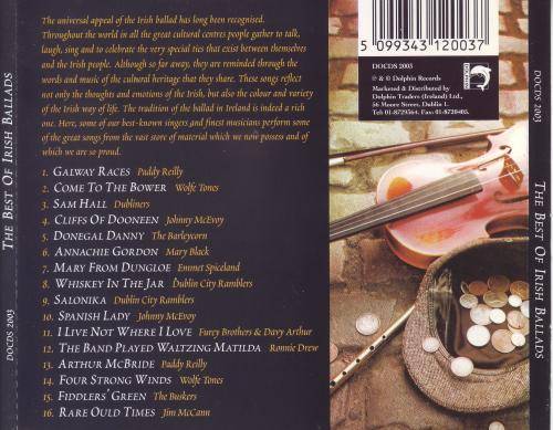 THE BEST OF IRISH BALLADS - Compilation (CD) DOCDS 2003 NM (R25 SALE)