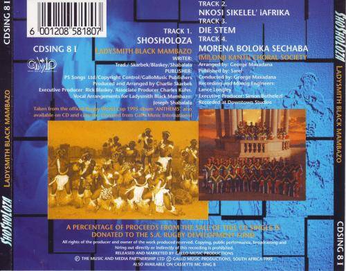 LADYSMITH BLACK MAMBAZO, IMILONJI KANTU CHORAL SOCIETY - Shosholoza (CD single) VG