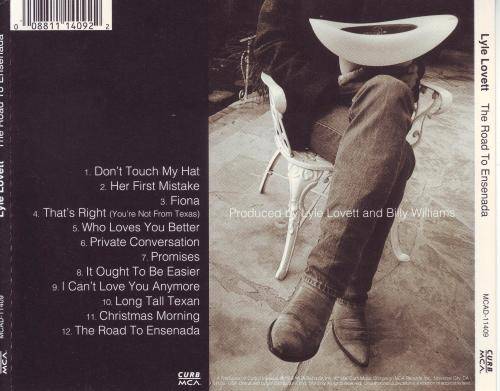 LYLE LOVETT - The Road To Ensenada (CD) MCAD-11409 NM