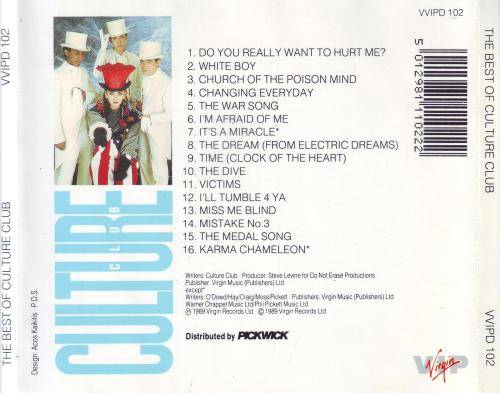 CULTURE CLUB - The Best Of Culture Club (CD) VVIPD 102 NM-