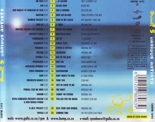 BUMP 5 - Compilation (CD) CDRPM 1692 EX