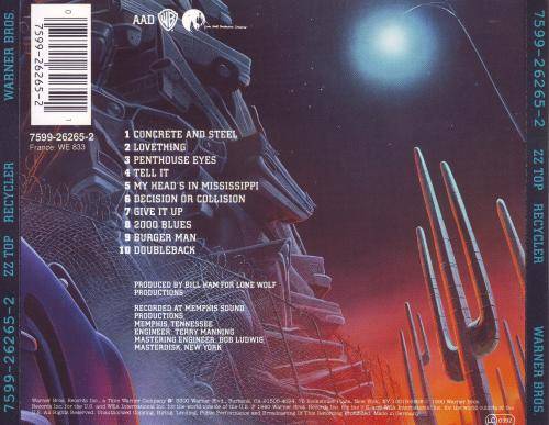ZZ TOP - Recycler (CD) 7599-26265-2 NM-