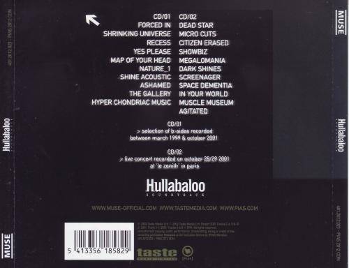 MUSE - Hullabaloo (double CD) 481.2012.023-PIAS 2012 CDN EX