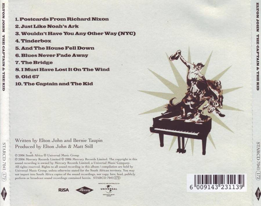 ELTON JOHN - The captain and the kid (CD) STARCD 7041 NM-
