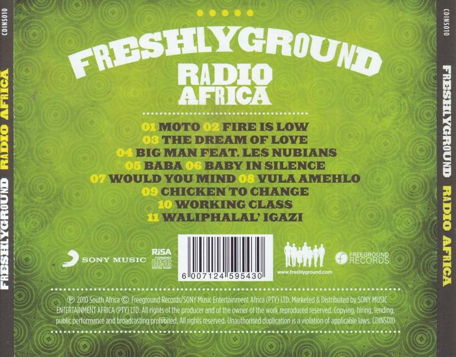 FRESHLYGROUND - Radio Africa (CD) CDINS010 NM