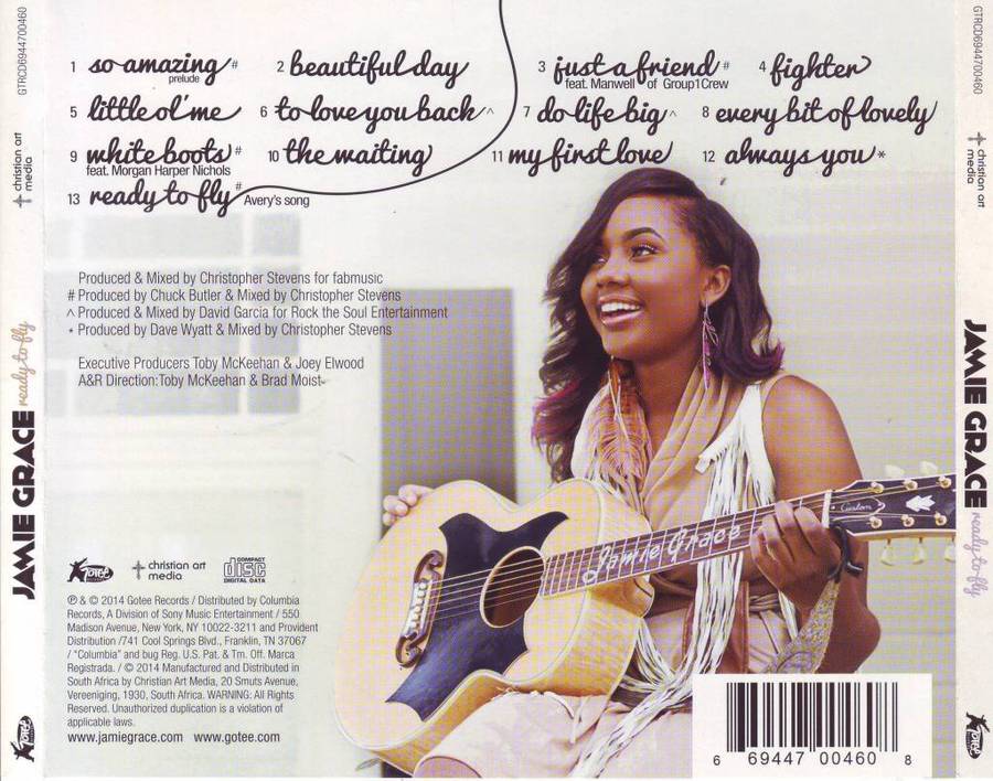 JAMIE GRACE - Ready to fly (CD) GTRCD6944700460 EX (R25 SALE)