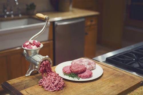 Heavy Duty Hand Operated Manual Kitchen Meat Mincer Beef Grinder Sausage Clamp (size : 10)