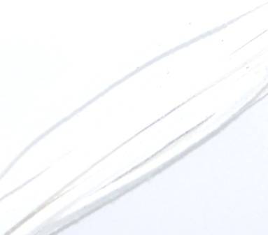 Natural Leather cord 3mm White 5 x 1m