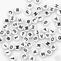 20 ALPHABET BEADS