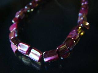 Shell string cubes pink 40cm