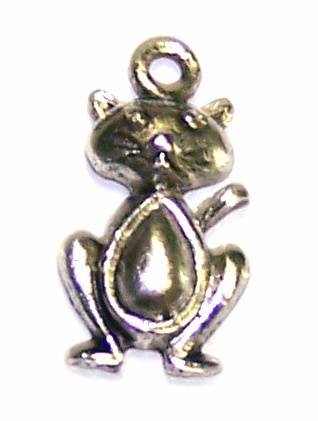 Charm Nickel Cat 20x11mm - 1pc