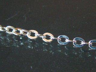 1 meter silver chain, link size 2.5x3mm