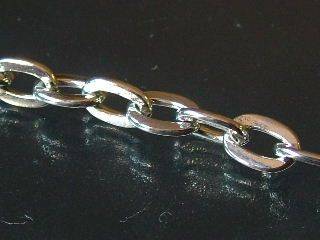 1 meter silver chain, link size 6x8mm