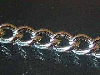 1 meter silver chain, link size 5x8mm