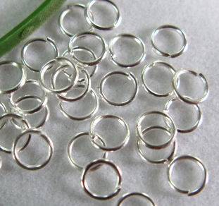 100 SILVER JUMPRINGS - 5mm