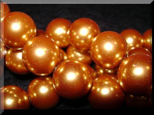 14mm LARGE AAA Grade BRONZE Pearls - Pack of 4