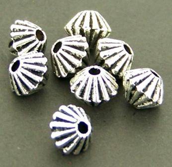 Spacer Swirl 6mm - Antique Silver - sold individually