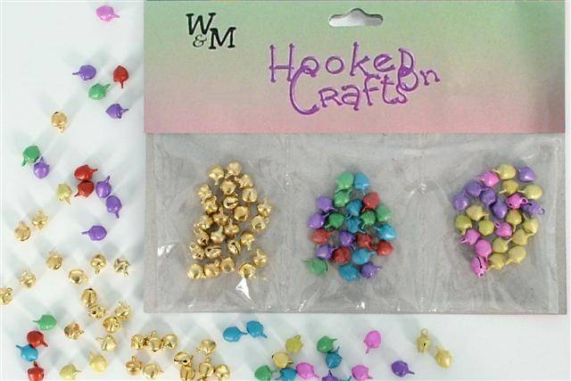 Bells 7mm, Assorted Colours, Quantity  72