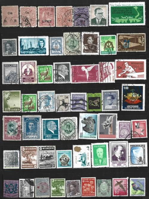 Asia and Middle East Selection Over 300 Complete/Part Used Sets Plus 2 Postal used covers FDC0281