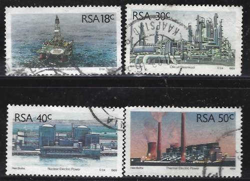 South Africa 1989 South Africa Energy Sources Sc#780-3 Complete Postally Used Set 0720