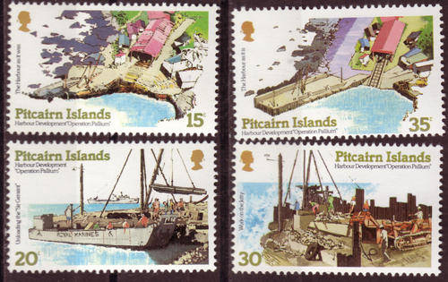 PITCAIRN ISLAND HARBOUR DEVELOPMET PROJECT SG# 190-3 COMPLETE UNMOUNTED MINT SET