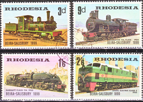 RHODESIA 1969 - 70th ANNIV OPENING OF BEIRA-SALISBURY RAILWAY LINE