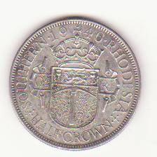 Rhodesia southern 1946 half crown
