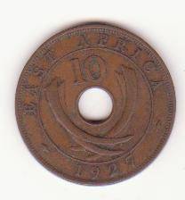 East africa 1927 10cents