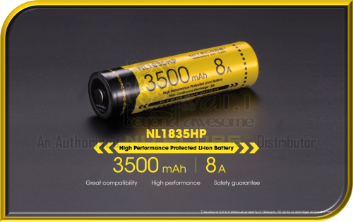 NITECORE NL1835HP High Performance 3500mAh Protected Rechargeable Li-ion Battery