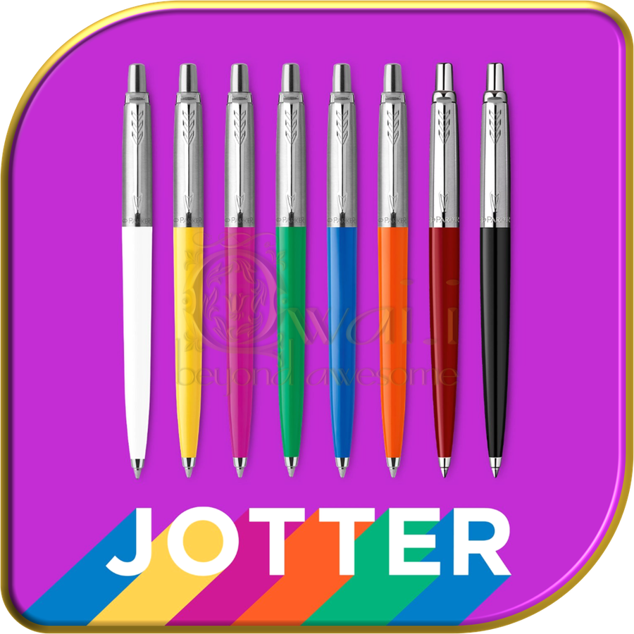 PARKER JOTTER ORIGINALS Ballpoint Pen - Green Plastic with Chrome Trim Finish