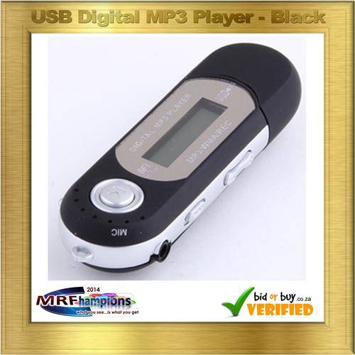 Digital USB MP3 Player with LCD Screen & FM & Voice Recorder Card Reader (BLACK)