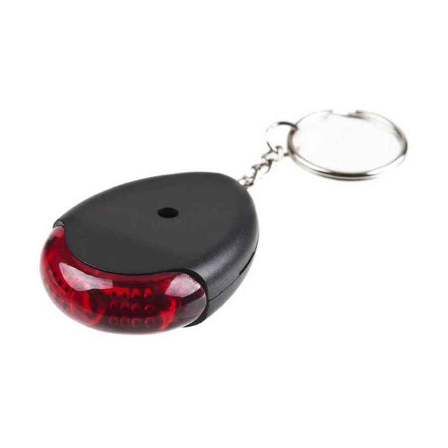 Key Finder Sound Sonic Whistle/Voice Control WaterDrop Black with Key Chain