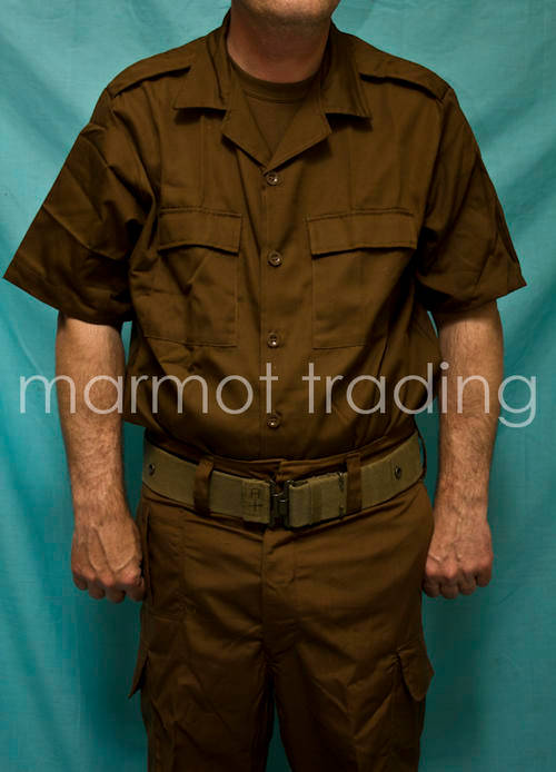 SA ARMY(SADF) NEW NUTRIA SHORT SLEEVE SHIRT (L) 1992 -- Worldwide Shipping