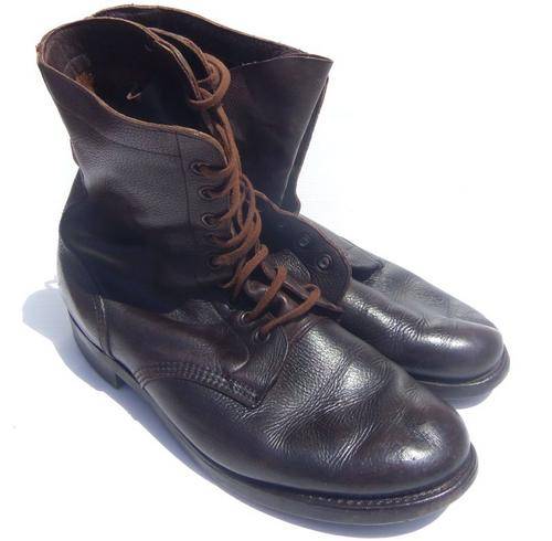 SADF(South Africa) Brown Leather Boots Size 11/285 --- Stamped 1992