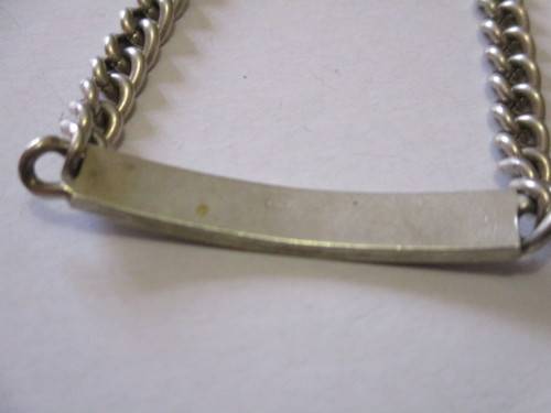 STUNNING MENS STERLING SILVER BRACELET IN GOOD CONDITION, WEIGH 19.4g -WIDTH 6.5mm SEE BELOW.