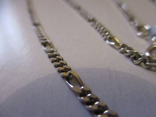 NICE LONG 61cm 925. SILVER CHAIN IN VERY GOOD CONDITION - WEIGH 10.2g, WIDTH 3mm, SEE BELOW.