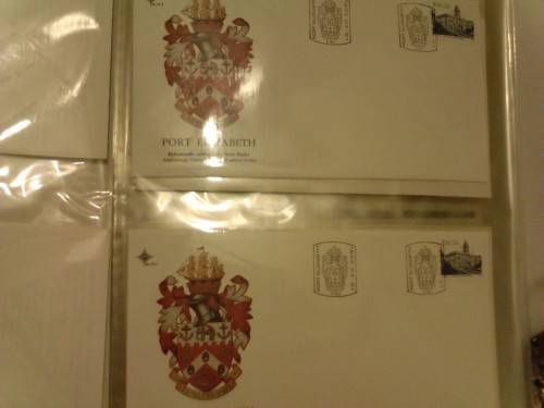 SOUTH-AFRICA- 30 VERY CLEAN FIRST DAY COVERS IN FLIP FILE, 3 LOOSE PAGES- SEE ALL SCANS.