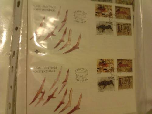 SOUTH-AFRICA- 30 VERY CLEAN FIRST DAY COVERS IN FLIP FILE, 3 LOOSE PAGES- SEE ALL SCANS.