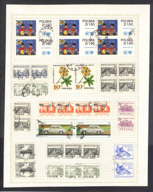 POLAND - MOUNTED USED ON PAGE - NICE LOT, SEE BELOW.