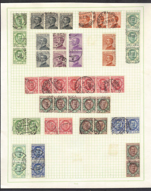 EARLY ITALY - MOUNTED USED ON PAGE - NICE LOT, SEE BELOW.