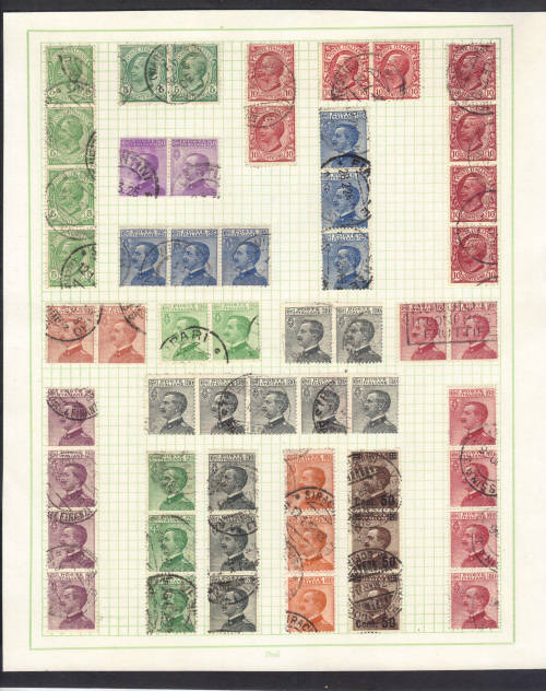 EARLY ITALY - MOUNTED USED ON PAGE - NICE LOT, SEE BELOW.