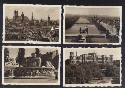 SCARCE - ANTIQUE SNAPSHOTS (4 PHOTOS) OF MUNCHEN- GOOD COLLECTION ITEMS - SEE BELOW.