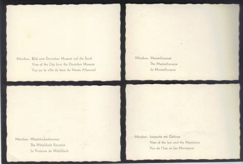 SCARCE - ANTIQUE SNAPSHOTS (4 PHOTOS) OF MUNCHEN- GOOD COLLECTION ITEMS - SEE BELOW.