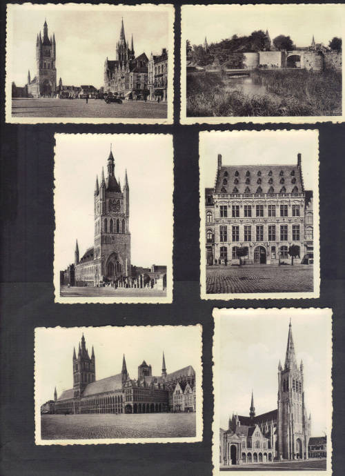 SCARCE - ANTIQUE SNAPSHOTS (9 PHOTOS) OF YPRES - GOOD COLLECTION ITEMS - SEE BELOW.