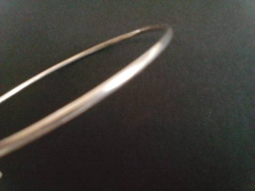 NEW 2.mm SOLID STERLING SILVER - ROUND WIRE BANGLES -65mm DIAMETER -10 BANGLES AVAILABLE -READ BELOW