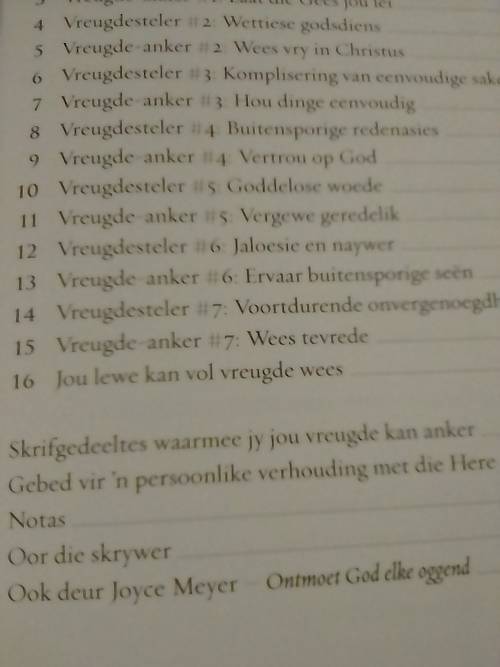 Sewe dinge wat jou vreugde steel, deur Joyce Meyer