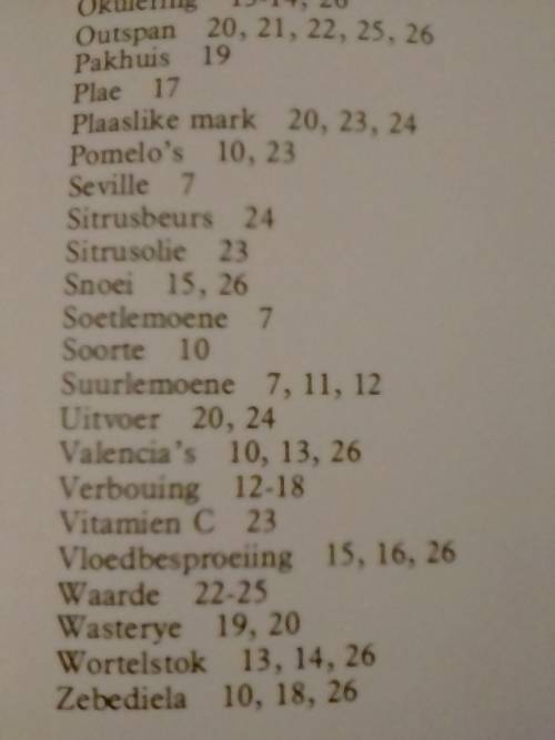 Sitrusvrugte deur L.D. Anderson.